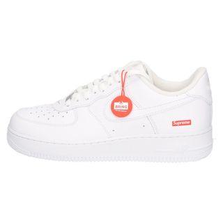 ナイキ(NIKE)のNIKE ナイキ ×SUPREME AIR FORCE 1 LOW シュプリーム エアフォース1 ローカットスニーカー ホワイト US9.5/27.5cm CU9225-100(スニーカー)