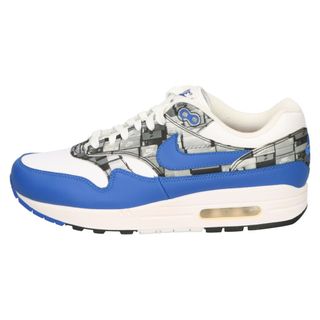 ナイキ(NIKE)のNIKE ナイキ ×ATMOS AIR MAX 1 PRNT WE LOVE NIKE エアマックス 1 プリント ローカット スニーカー ブルー/ホワイト US8/26cm AQ0927-100(スニーカー)