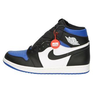 ナイキ(NIKE)のNIKE ナイキ AIR JORDAN1 RETRO HIGH OG ROYAL TOE エアジョーダン1 ロイヤルトゥ ハイカットスニーカー ホワイト/ブラック/ブルー US11/29cm 555088-041(スニーカー)