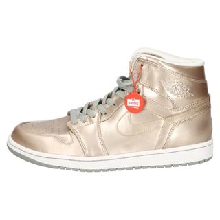 ナイキ(NIKE)のNIKE ナイキ AIR JORDAN 1 RETRO HIGH METALLIC エアジョーダン1 メタリック ハイカットスニーカー ゴールド US11.5/9.5cm 332550-003(スニーカー)