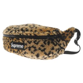 シュプリーム(Supreme)のSUPREME シュプリーム 17AW Leopard Fleece Waist Bag レオパード フリース ウエストバッグ ボディバッグ ショルダーバッグ ブラウン(ウエストポーチ)