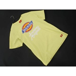 新品 Dickies ディッキーズ ロゴ Tシャツ sizeL/黄 ■◆ メンズ