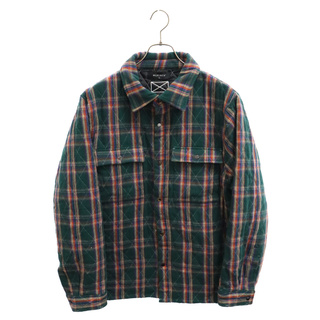 MLVINCE メルヴィンス QUILTED CHECK SHIRTS JACKET キルティング チェック シャツ ジャケット グリーン(フライトジャケット)