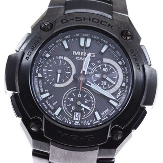 カシオ(CASIO)のカシオ CASIO MRG-8000B-1AJF Gショック　MR-G クロノグラフ ソーラー電波 メンズ 美品 箱・保証書付き_816950(腕時計(アナログ))