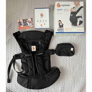 エルゴベビー(Ergobaby)の【美品】Ergobabyエルゴベビー　オムニブリーズ　オニキスブラック(抱っこひも/おんぶひも)