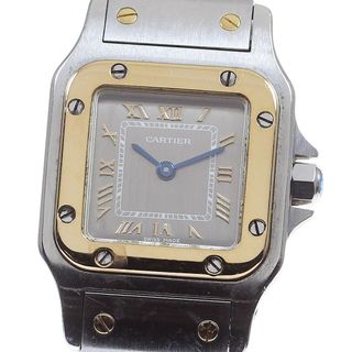 カルティエ(Cartier)のカルティエ CARTIER W20031C4 サントスガルべ SM YGベゼル クォーツ レディース 保証書付き_815327(腕時計)