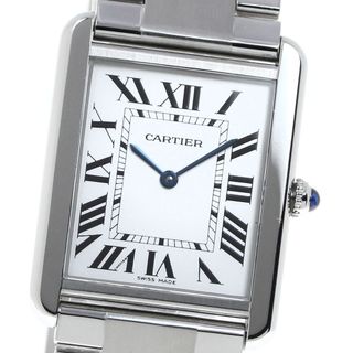 カルティエ(Cartier)のカルティエ CARTIER W1018355 タンクソロLM クォーツ メンズ 美品 _816903(腕時計(アナログ))