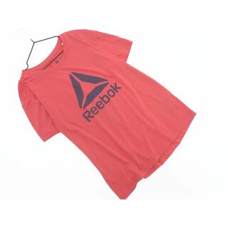 リーボック(Reebok)のReebok リーボック ロゴ プリント Tシャツ sizeOT/赤 ■◆ レディース(Tシャツ(半袖/袖なし))