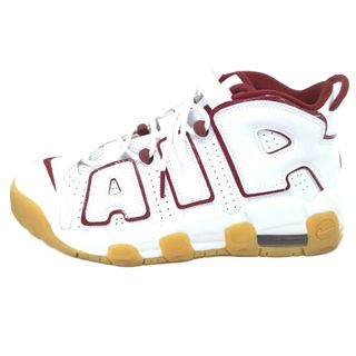 ナイキ(NIKE)のNIKE ナイキ AIR MORE UPTEMPO GS Team Red/Gum FJ2846-100 エアモアアップテンポ ハイカットスニーカー レディース ホワイト/レッド US6.5/24.5cm(スニーカー)