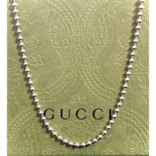 Gucci - GUCCI/グッチ インターロッキングG ボールチェーンネックレス(59.5cm