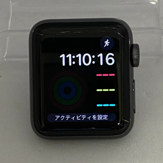 アップル(Apple)の【中古品】Apple Watch Series 3 Wi-Fi版 38mm アルミケース GPS 8GB MTF02JA スペースグレイ(その他)