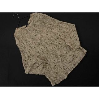 ロペピクニック(Rope' Picnic)のRope Picnic ロペピクニック 総柄 バックリボン ブラウス シャツ size38/ベージュ ■◇ レディース(シャツ/ブラウス(長袖/七分))