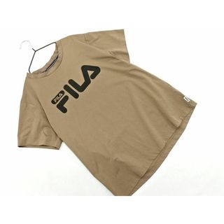 フィラ(FILA)のFILA フィラ ロゴ カットソー sizeL/ベージュ ■◆ レディース(カットソー(半袖/袖なし))