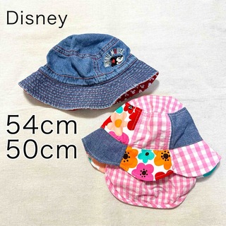 ディズニー(Disney)のキッズ　赤ちゃん　ミニーちゃん　帽子　2個セット(帽子)