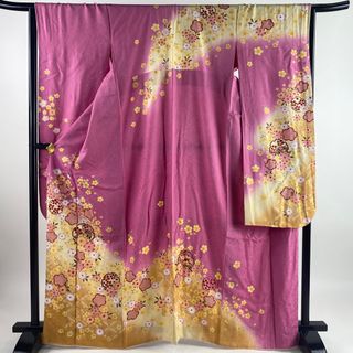 振袖 身丈165cm 裄丈66cm 正絹 名品 【中古】(着物)