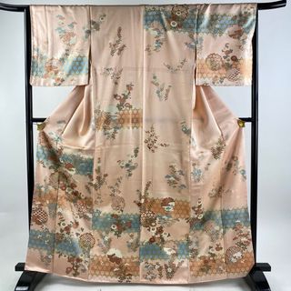 訪問着 身丈166.5cm 裄丈66cm 正絹 名品 【中古】(着物)