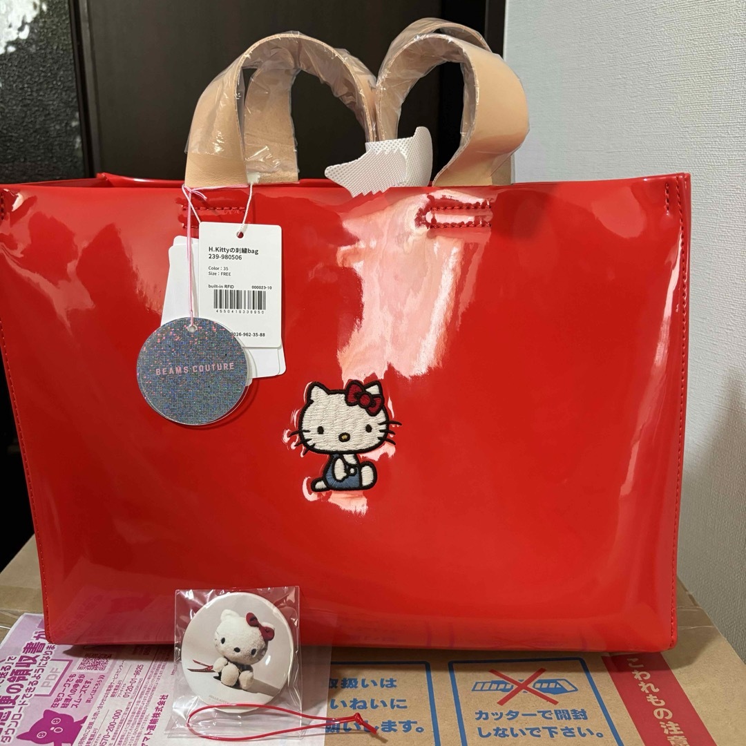 大人気完売 ハローキティBEAMS COUTURE 刺繍バッグ kittyコラボ 大人気完売 ハローキティBEAMS COUTURE 刺繍バッグ kittyコラボ