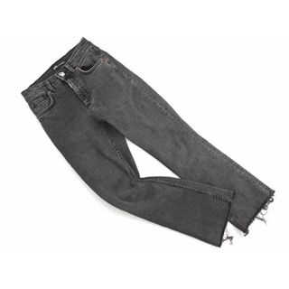 ZARA ザラ カットオフ デニムパンツ size34/グレー ■■ レディース