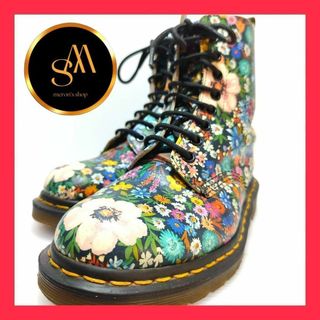 ドクターマーチン(Dr.Martens)の【希少／美品】ドクターマーチン　ブーツ　PASCAL　花柄　8ホール　23cm(ブーツ)