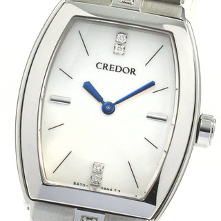 セイコー(SEIKO)のセイコー SEIKO GSWE961/5A70-0AF0 クレドール シグノ アクア ダイヤ クォーツ レディース _805971(腕時計)