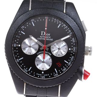 ディオール(Dior)のディオール Dior CD084840R001 シフルルージュ クロノ ブラックタイム デイト 自動巻き メンズ 箱・保証書付き_814620(腕時計(アナログ))