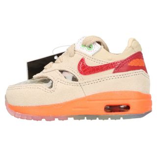 ナイキ(NIKE)のNIKE ナイキ ×CLOT TD Air Max 1 KISS OF DEATH TD エアマックス1 "キス オブ デス ローカットスニーカー アイボリー US3C/9 DH2492-100(スニーカー)