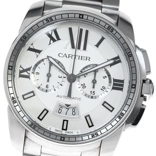 カルティエ(Cartier)のカルティエ CARTIER W7100045 カリブル ドゥ カルティエ クロノグラフ 自動巻き メンズ 保証書付き_796171(腕時計(アナログ))