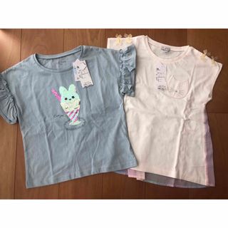 エニィファム(anyFAM)のエニィファム　接触冷感 ミラクルスパンコール Tシャツ　バックシャン Tシャツ(Tシャツ/カットソー)