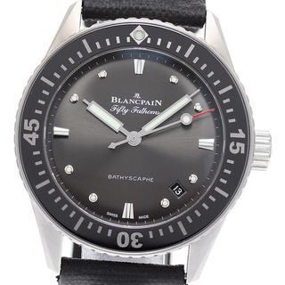 ブランパン(BLANCPAIN)のブランパン Blancpain 5100B-1110-B52A フィフティ ファゾムス バチスカーフ デイト 自動巻き メンズ 良品 箱・保証書付き_815954(腕時計(アナログ))