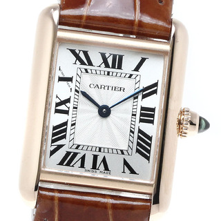 カルティエ(Cartier)のカルティエ CARTIER WGTA0010 タンクルイ K18PG 手巻き メンズ _814019(腕時計(アナログ))