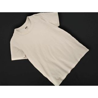 ユニクロ(UNIQLO)のUniqlo U ユニクロ ユー ルメール 半袖 Tシャツ sizeM/ベージュ ■◆ レディース(Tシャツ(半袖/袖なし))