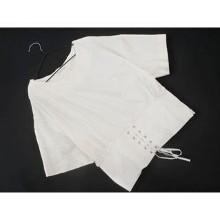 le.coeur blanc - le.coeur blanc ルクールブラン コルセット風 ドルマン カットソー size38/オフホワイト ■◆ レディース