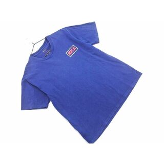 RVCA ルーカ バックプリント 半袖 Tシャツ sizeM/紺 ■◆ メンズ(Tシャツ/カットソー(半袖/袖なし))