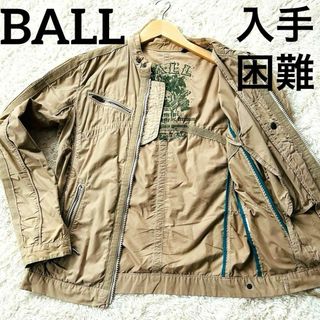 ボール(BALL)の希少✨ ボール スウィングトップ ミリタリージャケット ライダース カーキ 派手(ミリタリージャケット)