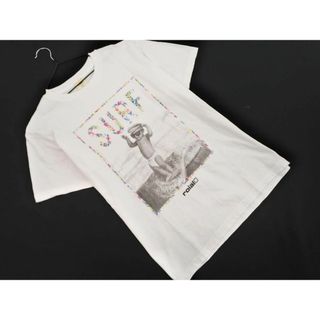 roial ロイアル プリント Tシャツ sizeL/白 ■◆ メンズ(Tシャツ/カットソー(半袖/袖なし))