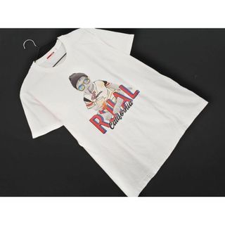 roial ロイアル プリント Tシャツ sizeM/白 ■◆ メンズ(Tシャツ/カットソー(半袖/袖なし))