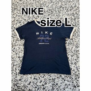 ナイキ(NIKE)のNIKE 半袖Tシャツ L トップス ナイキ ネイビー(Tシャツ(半袖/袖なし))