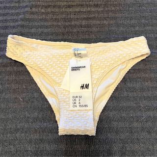 エイチアンドエム(H&M)のH&M ビキニパンツ 白 サイズ32(水着)