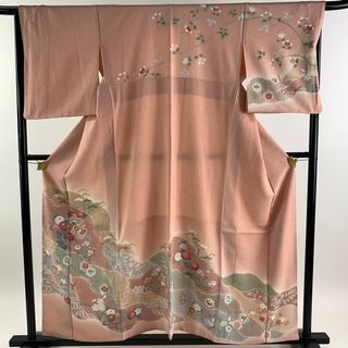 訪問着 身丈157cm 裄丈66.5cm 正絹 秀品 【中古】(着物)