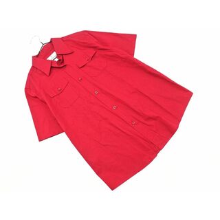 クミキョク(kumikyoku（組曲）)の組曲 半袖 シャツ size2/赤 ■◆ レディース(シャツ/ブラウス(半袖/袖なし))