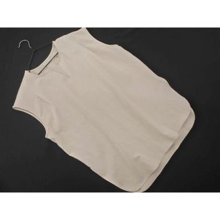 ヴィス(ViS)のVIS ビス ノースリーブ ブラウス カットソー sizeS/ベージュ ■◆ レディース(カットソー(半袖/袖なし))