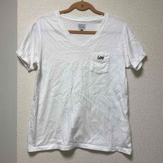 リー(Lee)のLee 半袖Tシャツ 白 レディースSサイズ　無地白T(Tシャツ(半袖/袖なし))