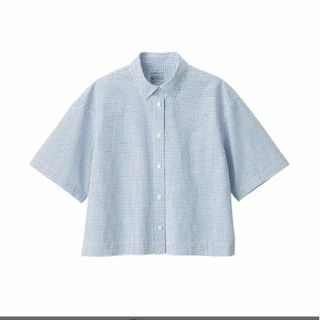 MUJI (無印良品) - 無印良品　涼感ブロードレギュラーカラー半袖シャツ