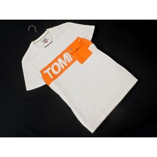 tommy jeans トミージーンズ カットソー sizeS/白 ■◆ メンズ(Tシャツ/カットソー(半袖/袖なし))