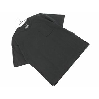GLOBAL WORK グローバルワーク ポケット Tシャツ sizeS/黒 ■◆ メンズ