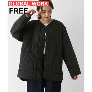 グローバルワーク(GLOBAL WORK)のGLOBAL WORK 2WAYキルティングブルゾン ブラック(ブルゾン)