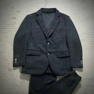 エポカウォモ(EPOCA UOMO)の超美品 EPOCA UOMO 迷彩 リラックス セットアップ 黒 44(セットアップ)