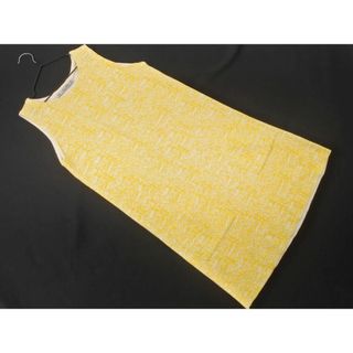 ザラ(ZARA)のZARA ザラ ニット ノースリーブ ワンピース sizeS/黄 ■◆ レディース(ミニワンピース)