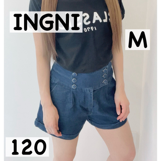 イング(INGNI)の【 INGNI 】イング デニム ショート パンツ ズボン 着画 M(ショートパンツ)