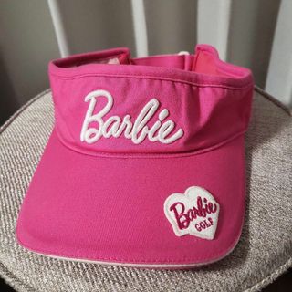 Barbie - 【中古Sサイズ】BarbieGolf バービーゴルフ サンバイザー ピンク